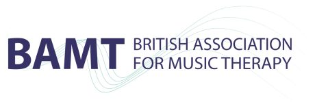 Blue text reading 'BAMT British Association for Music Therapy'